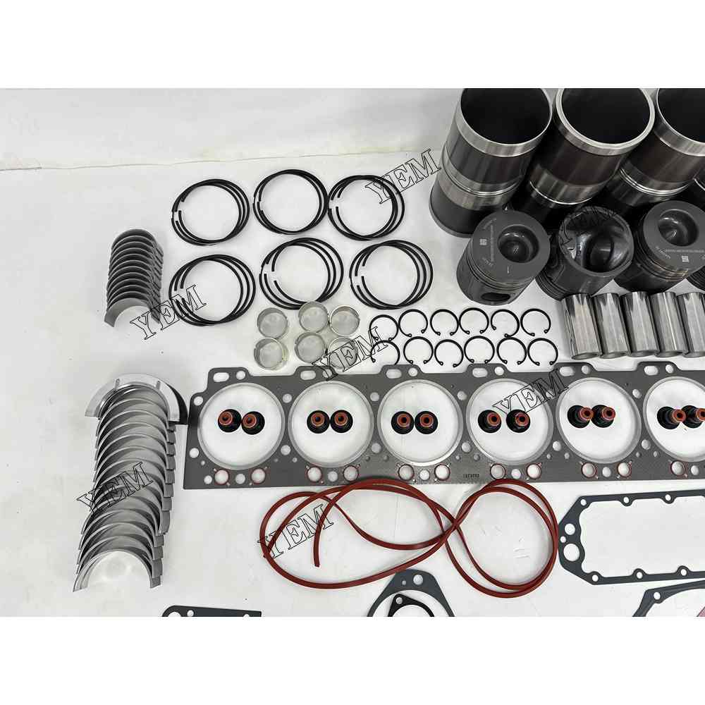 YEM Parts 6X 5343091 Overhaul Rebuild Kit With Gasket Set Bearing For Cummins 6LTAA9.3 For Cummins