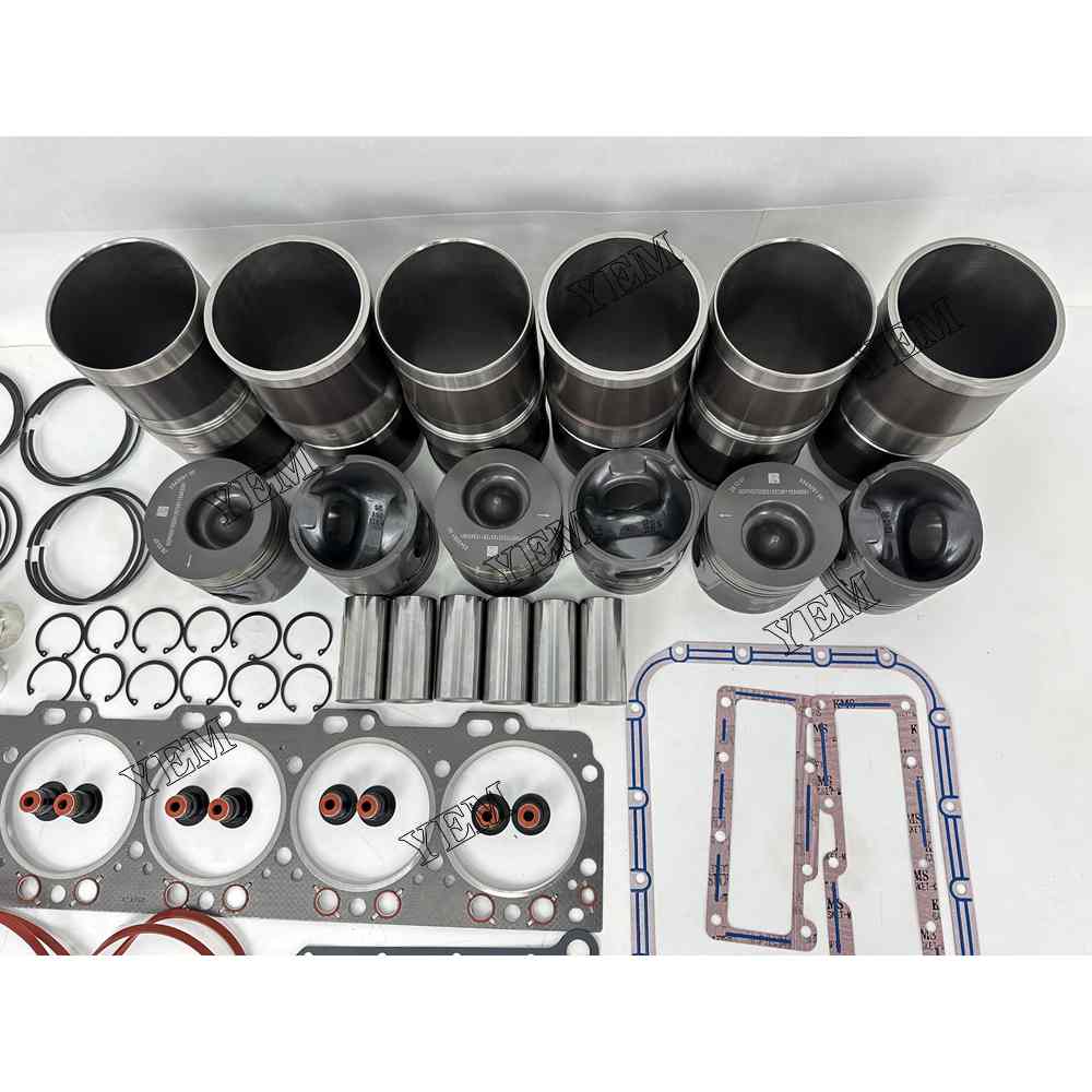 YEM Parts 6X 5343091 Overhaul Rebuild Kit With Gasket Set Bearing For Cummins 6LTAA9.3 For Cummins