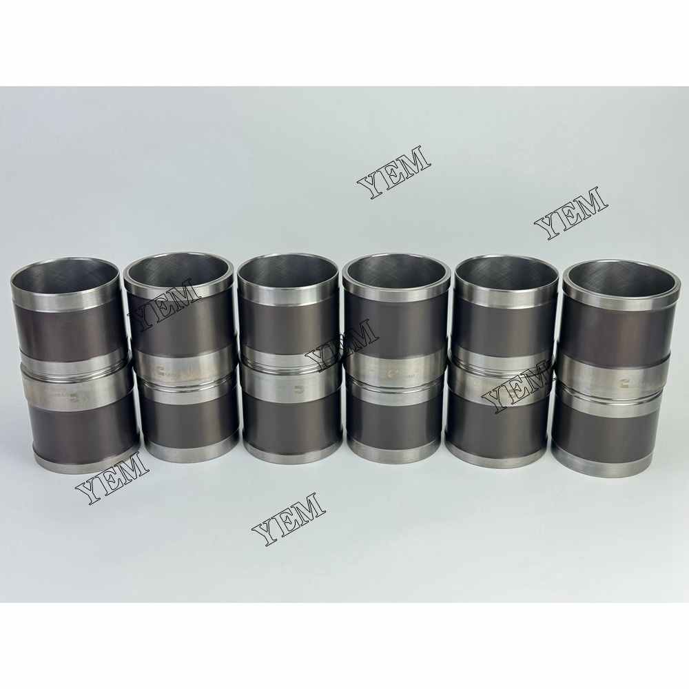 YEM Parts 6X 5290937 Cylinder Liner For Cummins 6LTAA9.3 excavator diesel engine