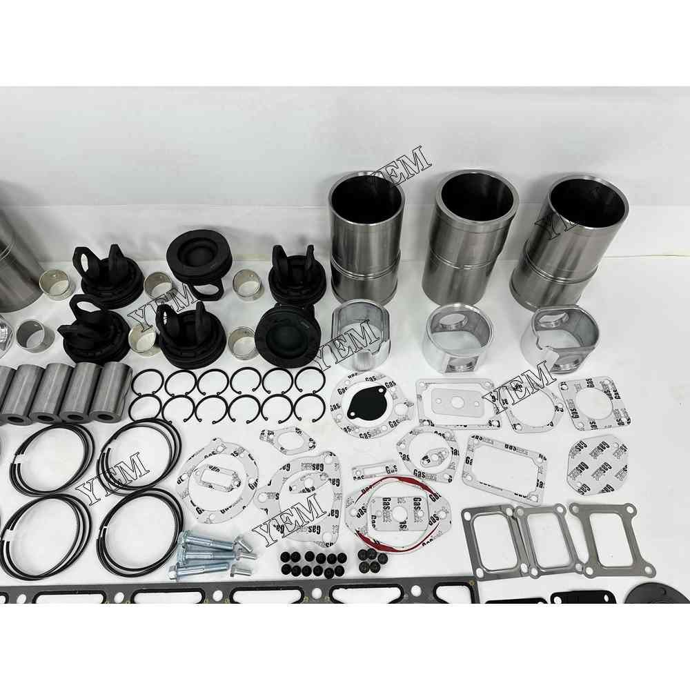 YEM Parts 6X Overhaul Kit With Gasket Set For Cummins M11 O&K RH 23.5 excavator Engine For Cummins