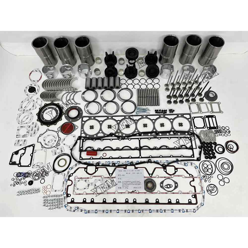 YEM Parts Overhaul Rebuild Kit With Gasket Bearing Valve Set For Cummins M11 excavator