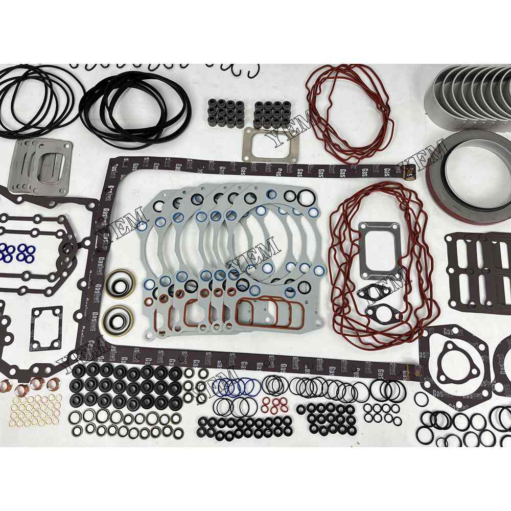YEM Parts Overhaul Rebuild Kit With Gasket Set Bearing For Cummins QSK23 EX1200-6 For Cummins