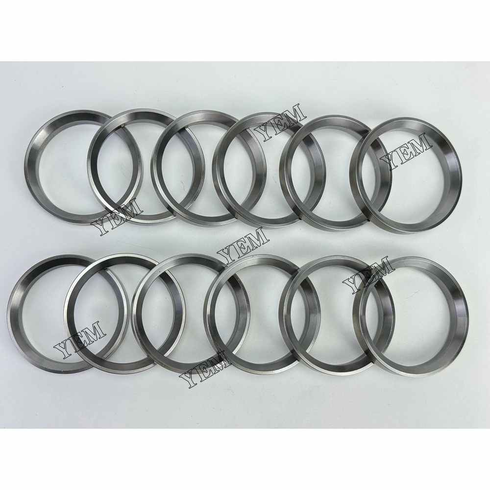 YEM Parts 12X 4095988 Exhaust Valve Seat For Cummins QSK23 Hitachi EX1200-6 excavator