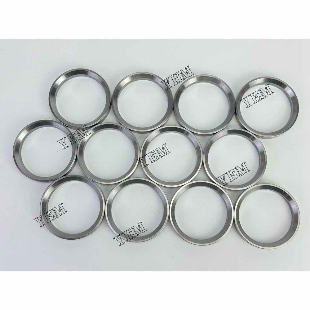 YEM Parts 12X 4095988 Exhaust Valve Seat For Cummins QSK23 Hitachi EX1200-6 excavator For Cummins