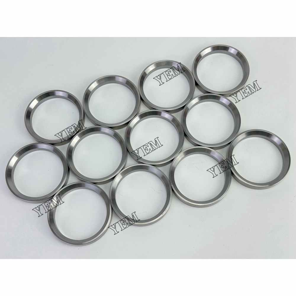 YEM Parts 12X 4095988 Exhaust Valve Seat For Cummins QSK23 Hitachi EX1200-6 excavator For Cummins