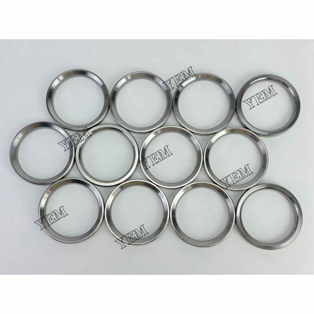 YEM Parts 12X 4006184 Intake Valve Seat For Cummins QSK23 Hitachi EX1200-6 excavator For Cummins