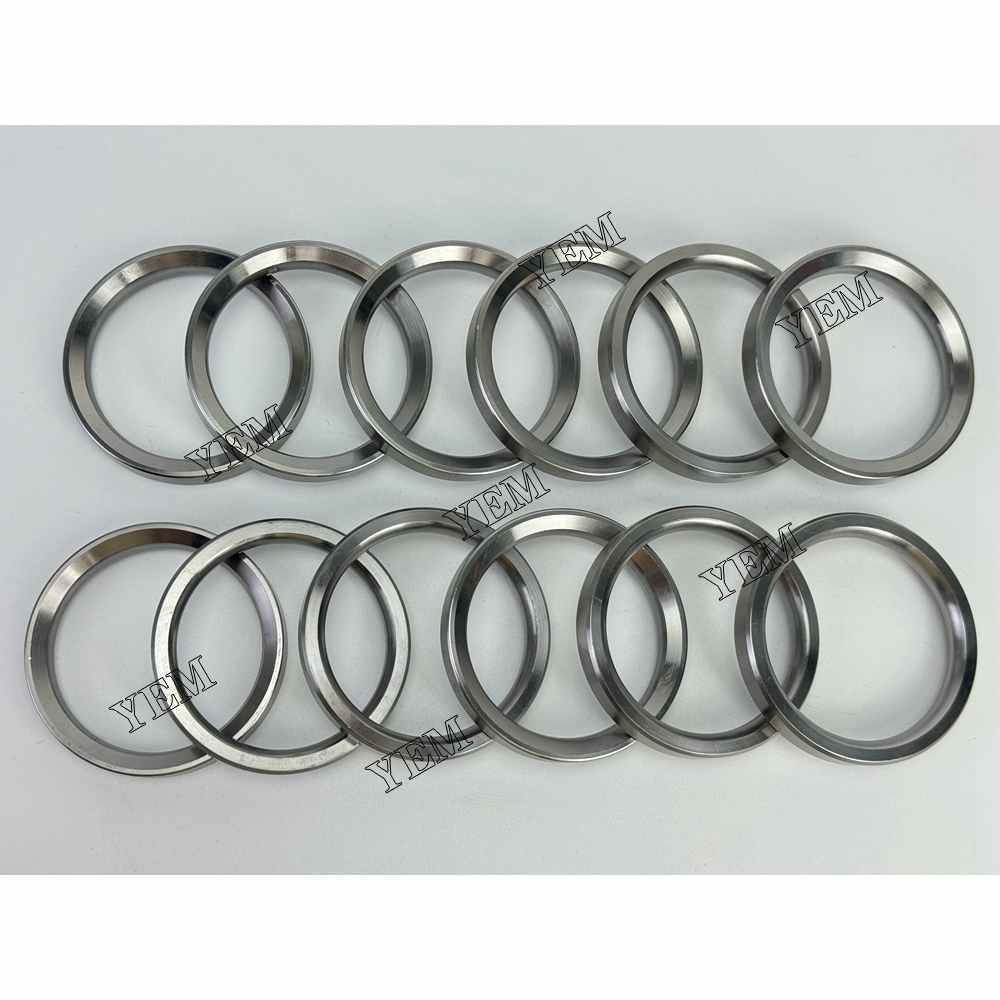 YEM Parts 12X 4006184 Intake Valve Seat For Cummins QSK23 Hitachi EX1200-6 excavator For Cummins