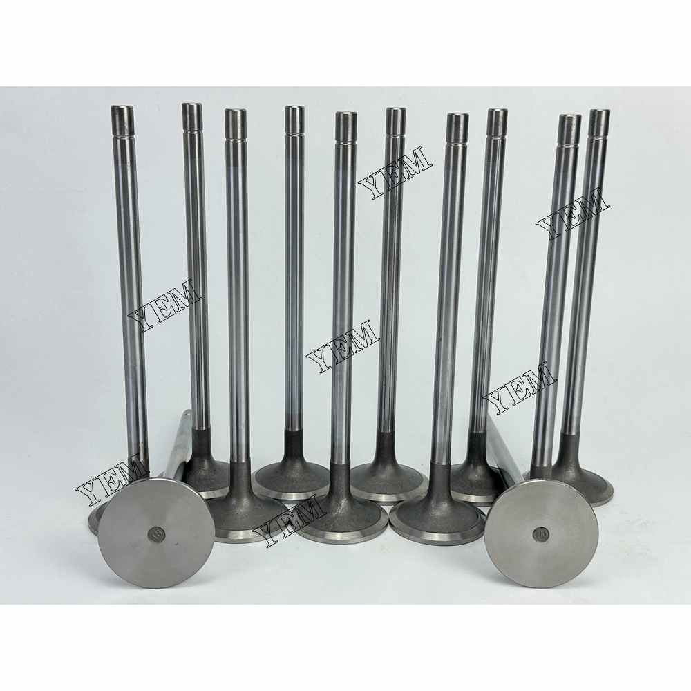 YEM Parts 12X 4007179 Intake Valve For Cummins QSK23 Hitachi EX 1200-6 excavator Engine For Cummins
