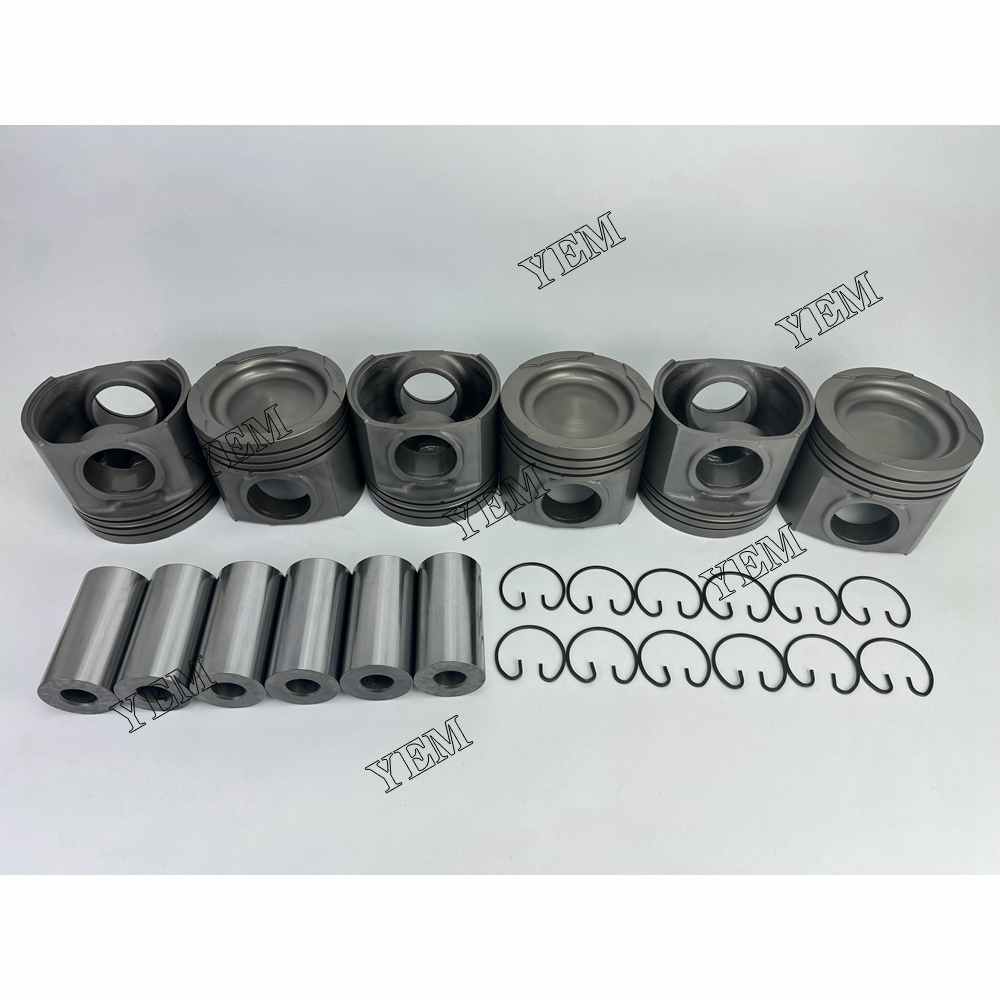 YEM Parts 6X 4095489 Piston std size 170mm For Cummins QSK23 Hitachi EX1200-6 excavator