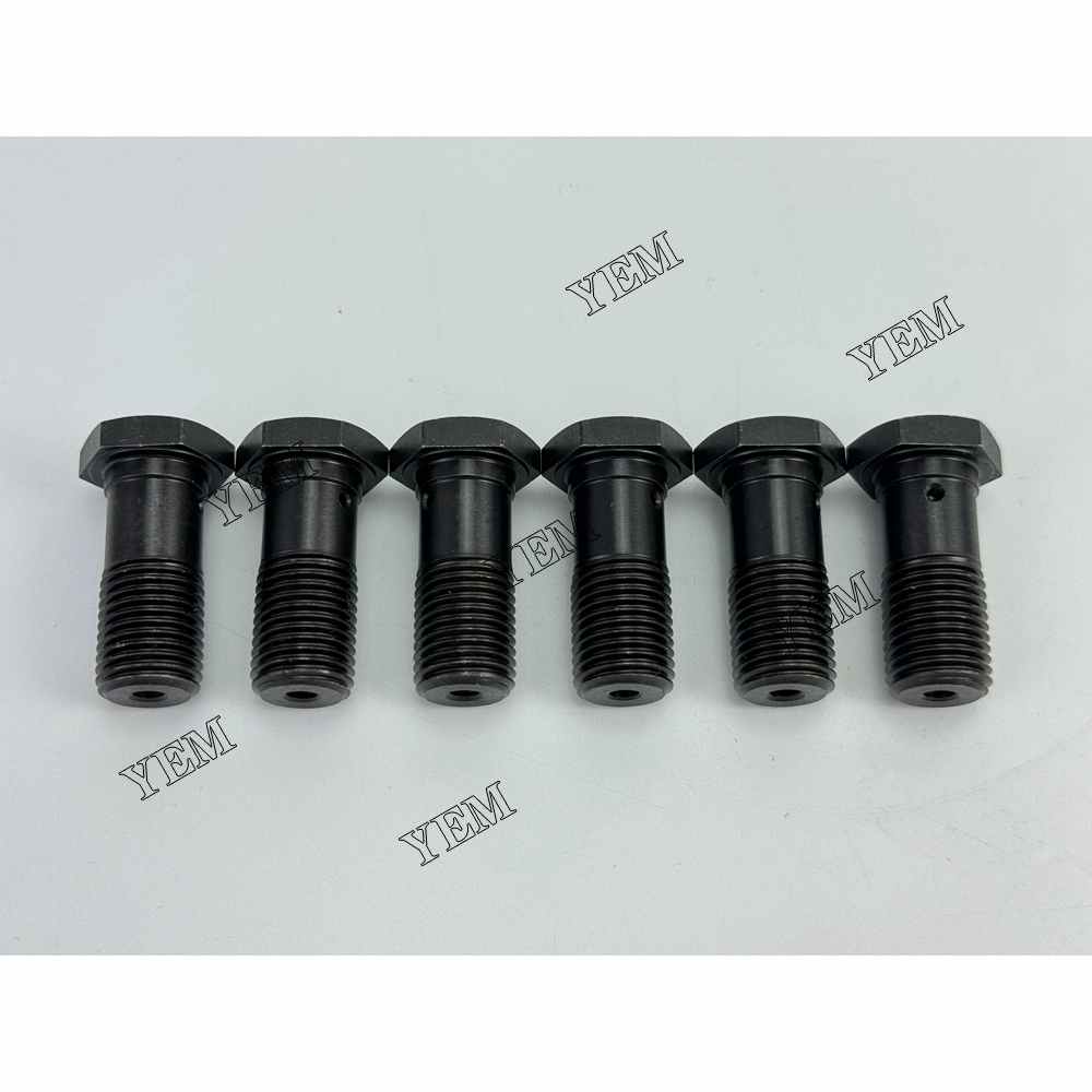 YEM Parts 6X Oil Nozzle Screw For Doosan D1146 Solar 170 W-III excavator Engine