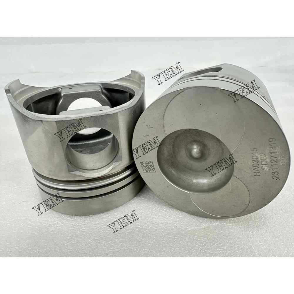 YEM Parts 4X Piston std size 100mm For YUNNEI YN33GBZ excavator diesel engine For YUNNEI