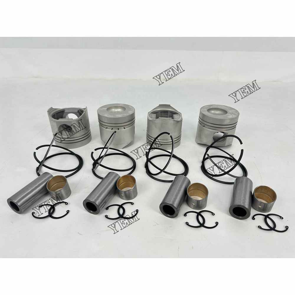 YEM Parts 4X Piston With Rings For YUNNEI YN33GBZ diesel engine spare parts For YUNNEI