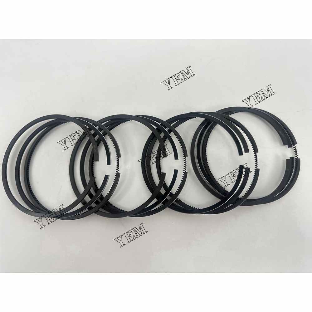 YEM Parts 4X Piston Rings Set 100mm For YUNNEI YN33GBZ excavator diesel engine