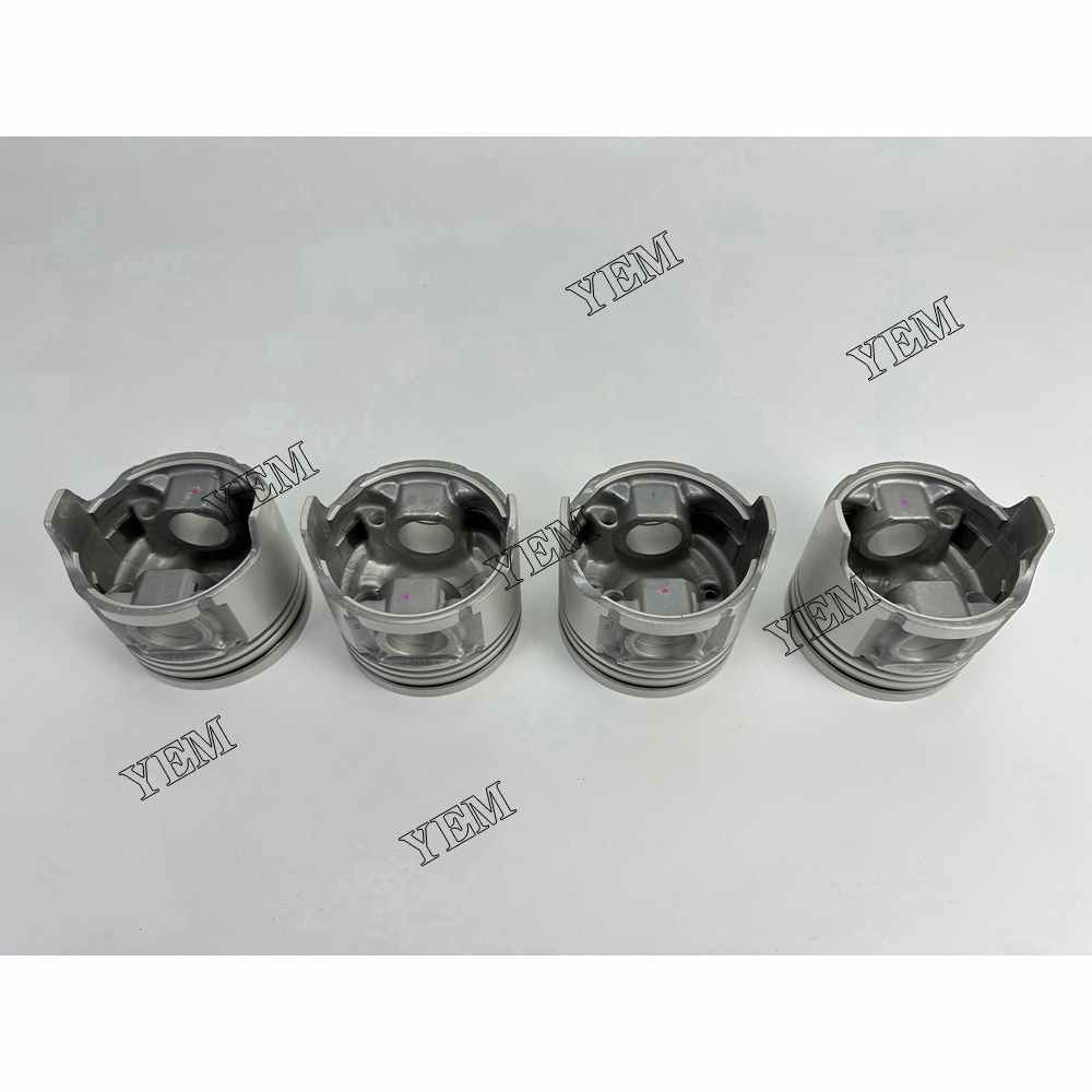 YEM Parts 4X Piston std size 86mm For Mazda R2 diesel engine spare parts For Mazda