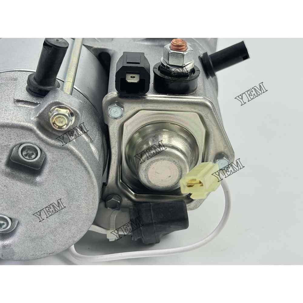 YEM Parts D1305 Starter Motor 12V 9T 16611-63010 For Kubota Engine Case CX30C excavator For Kubota