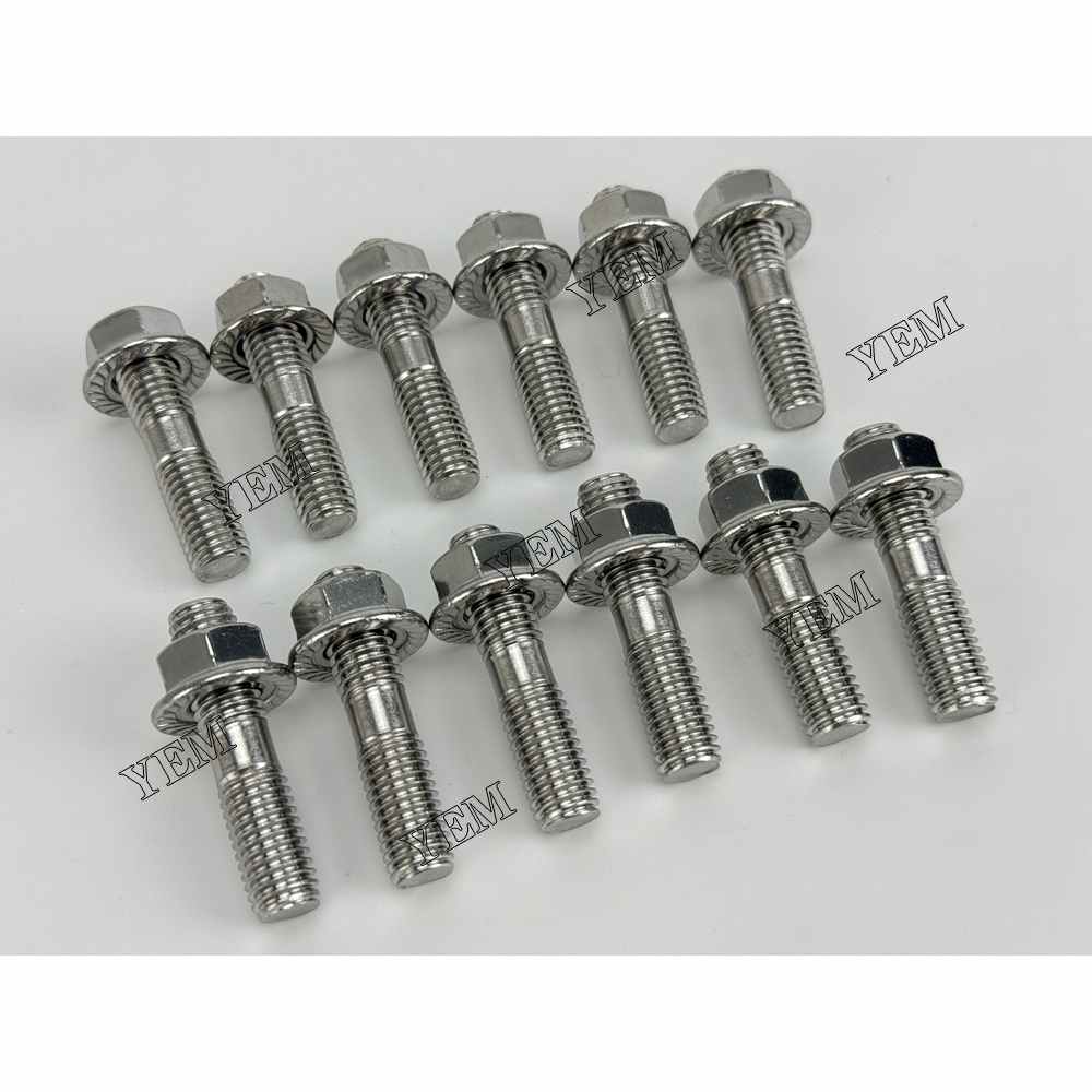 YEM Parts For Mitsubishi Exhaust manifold screws 6D34 Engine Spare Parts