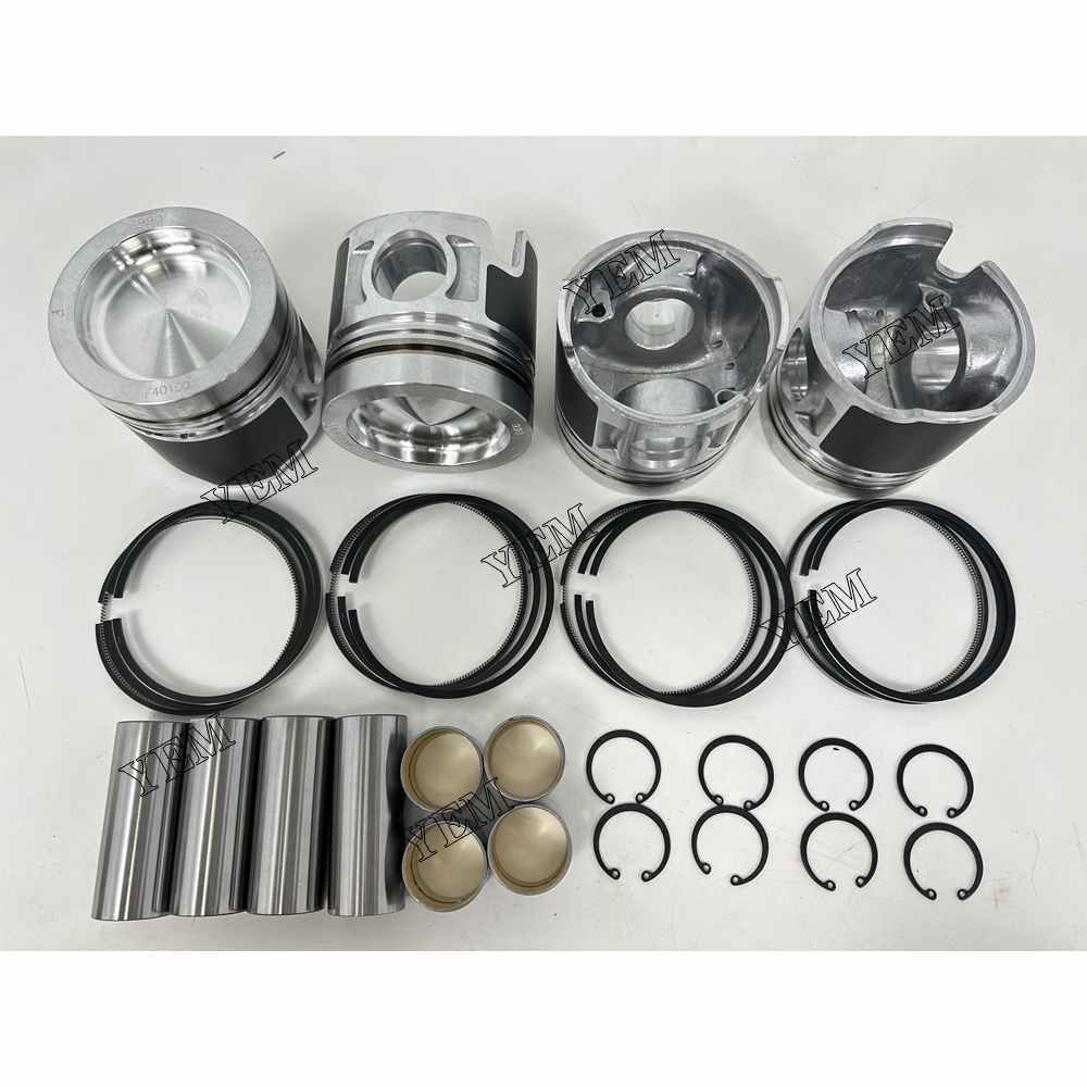 YEM Parts 4PCS For Mitsubishi Piston and Ring set D04FD Engine Spare Parts