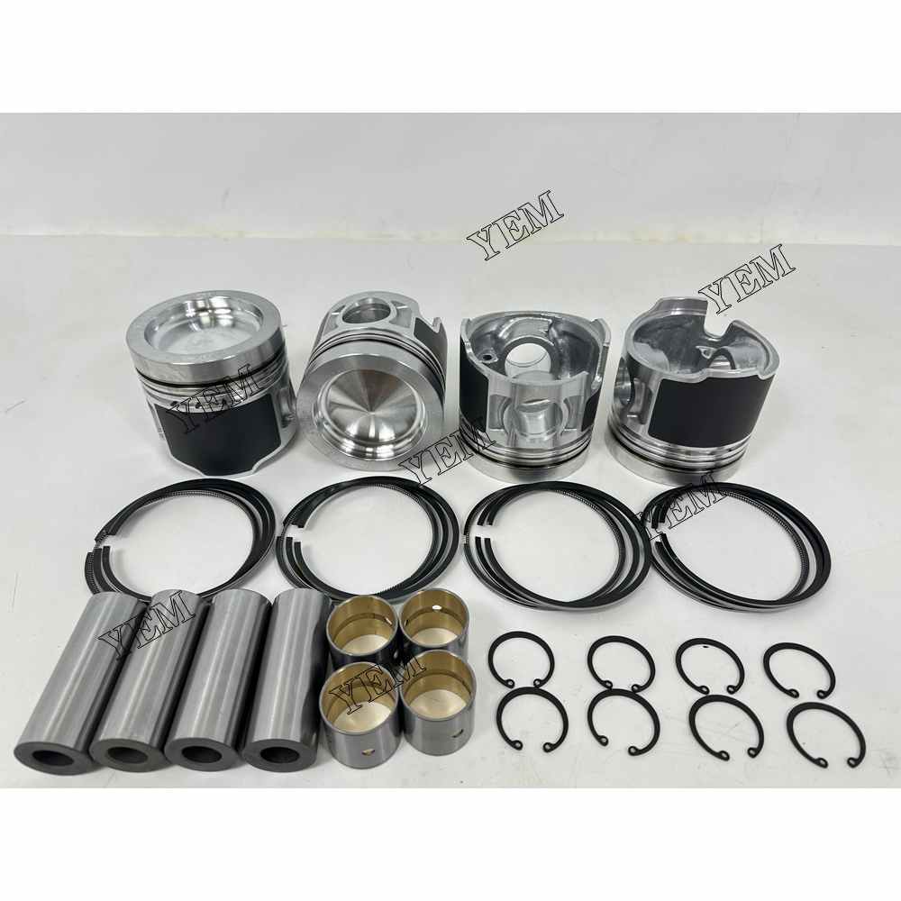 YEM Parts 4PCS For Mitsubishi Piston and Ring set D04FD Engine Spare Parts For Mitsubishi