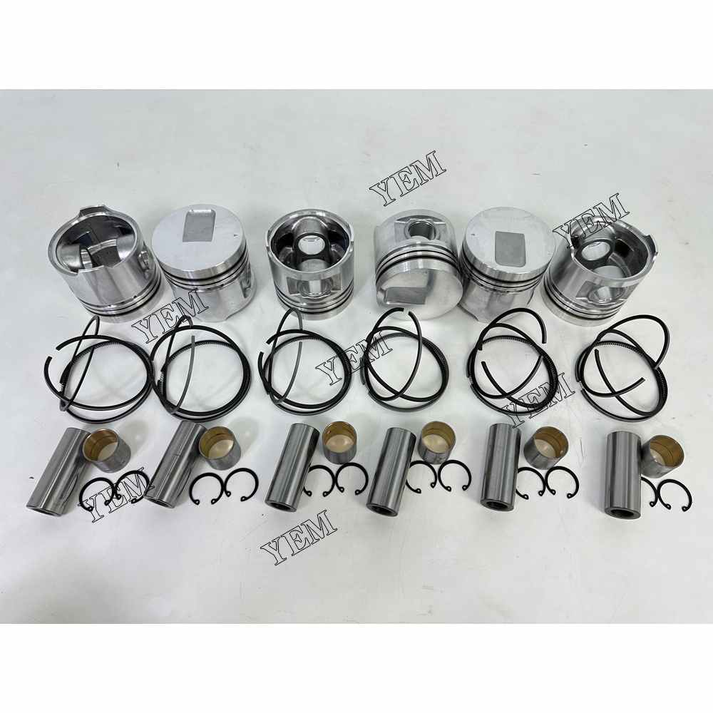 YEM Parts For Mitsubishi Piston and Ring set S6S Engine Spare Parts