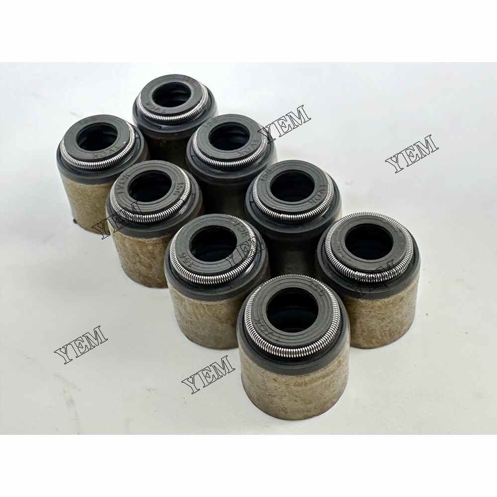 YEM Parts 8PCS For Isuzu Valve Oil Seal 4JB1 Engine Kobelco SK 60-III excavator For Isuzu