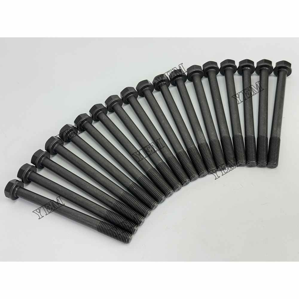 YEM Parts For Isuzu Head Bolt Set 4JB1 Engine Spare Parts Kobelco SK 60-III excavator For Isuzu