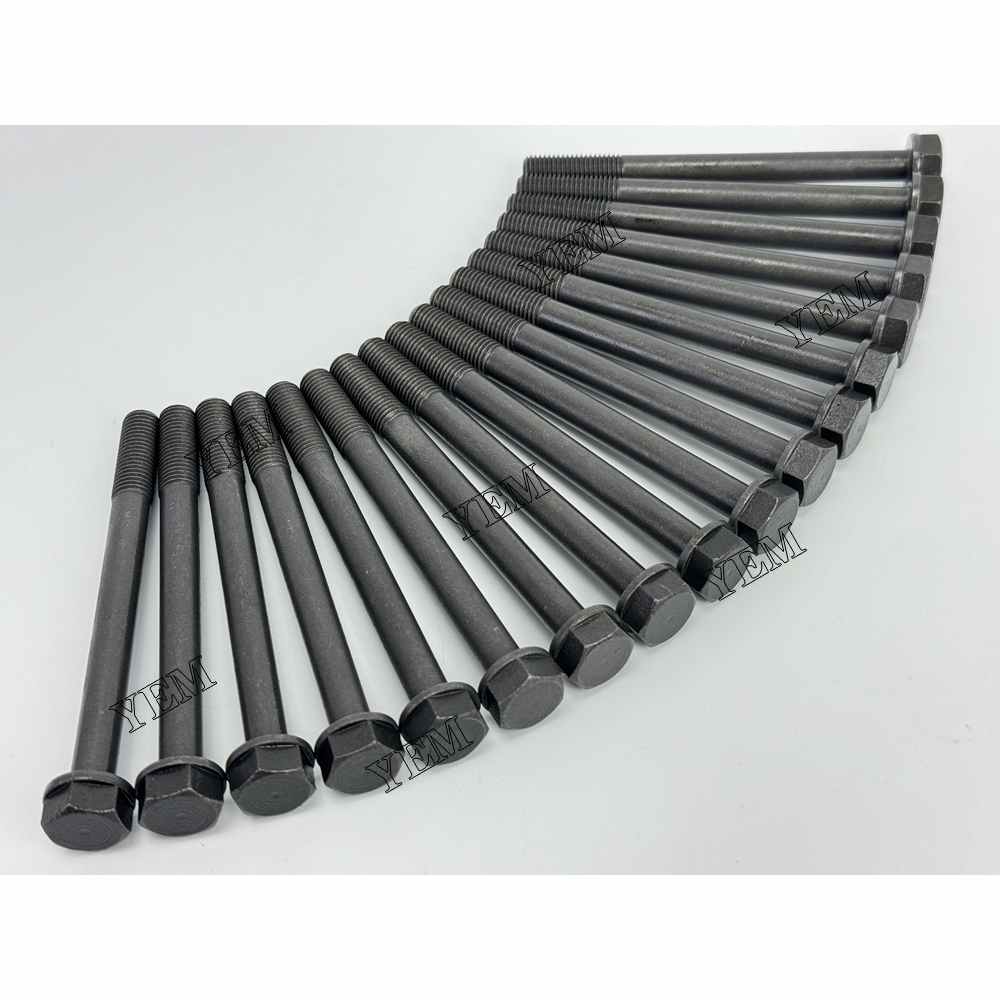 YEM Parts For Isuzu Head Bolt Set 4JB1 Engine Spare Parts Kobelco SK 60-III excavator For Isuzu