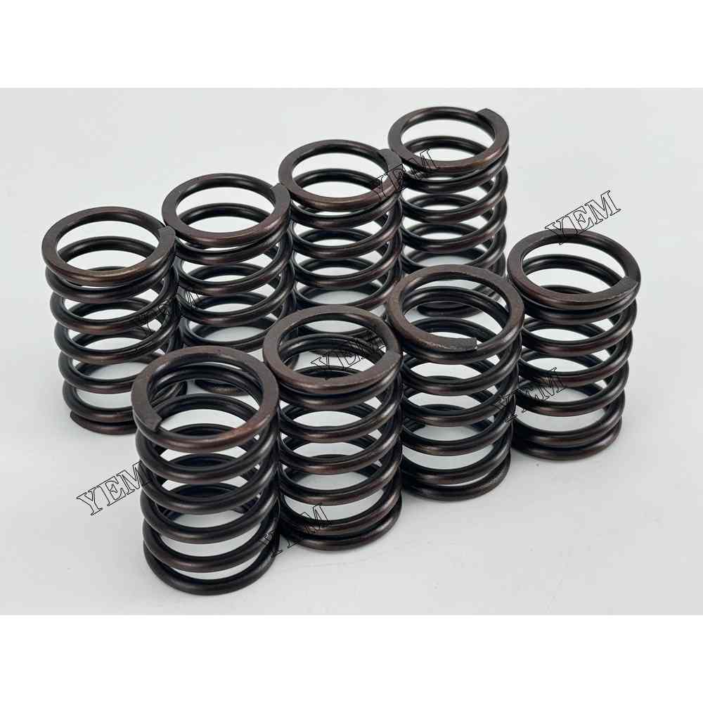 YEM Parts 8PCS For Isuzu Valve Spring 4LE1 Engine Fiat Kobelco EX 50-U excavator For Isuzu