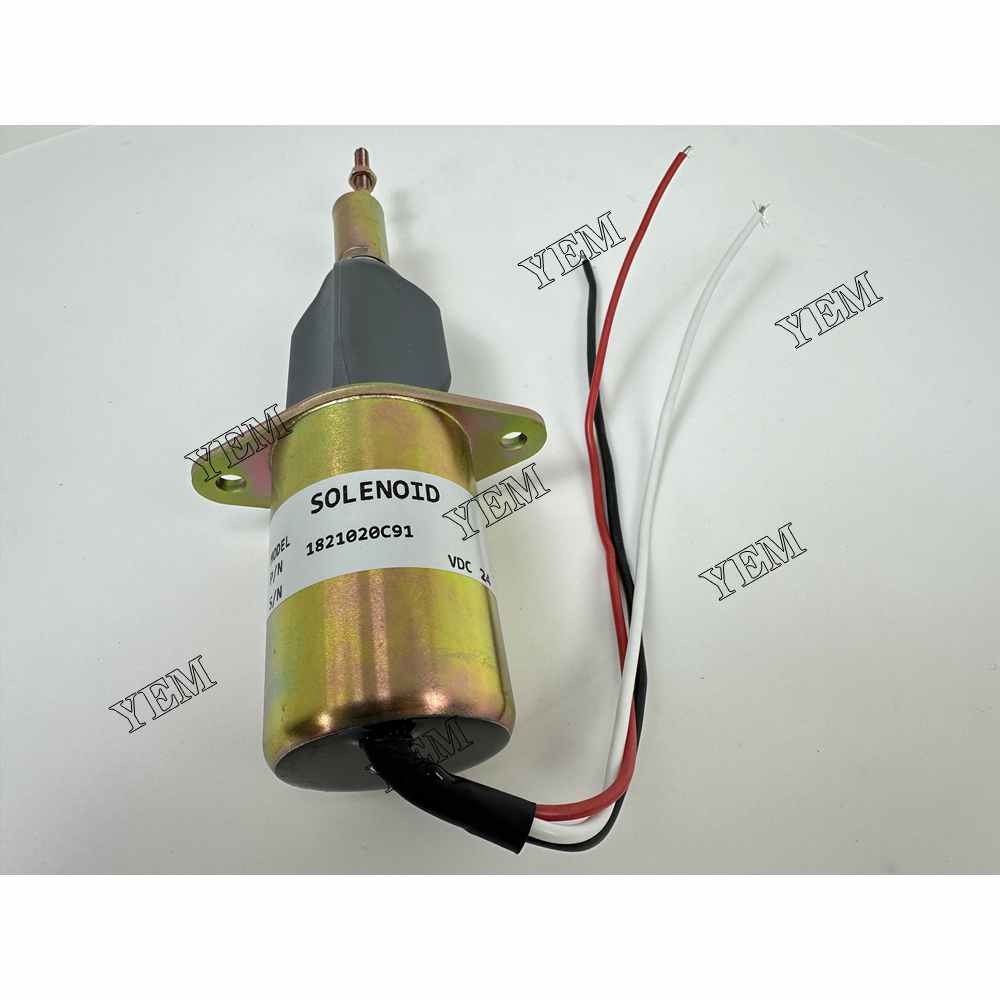YEM Parts 1821020C91 Solenoid Valve 24V for Perkins 1300 Engine For Perkins