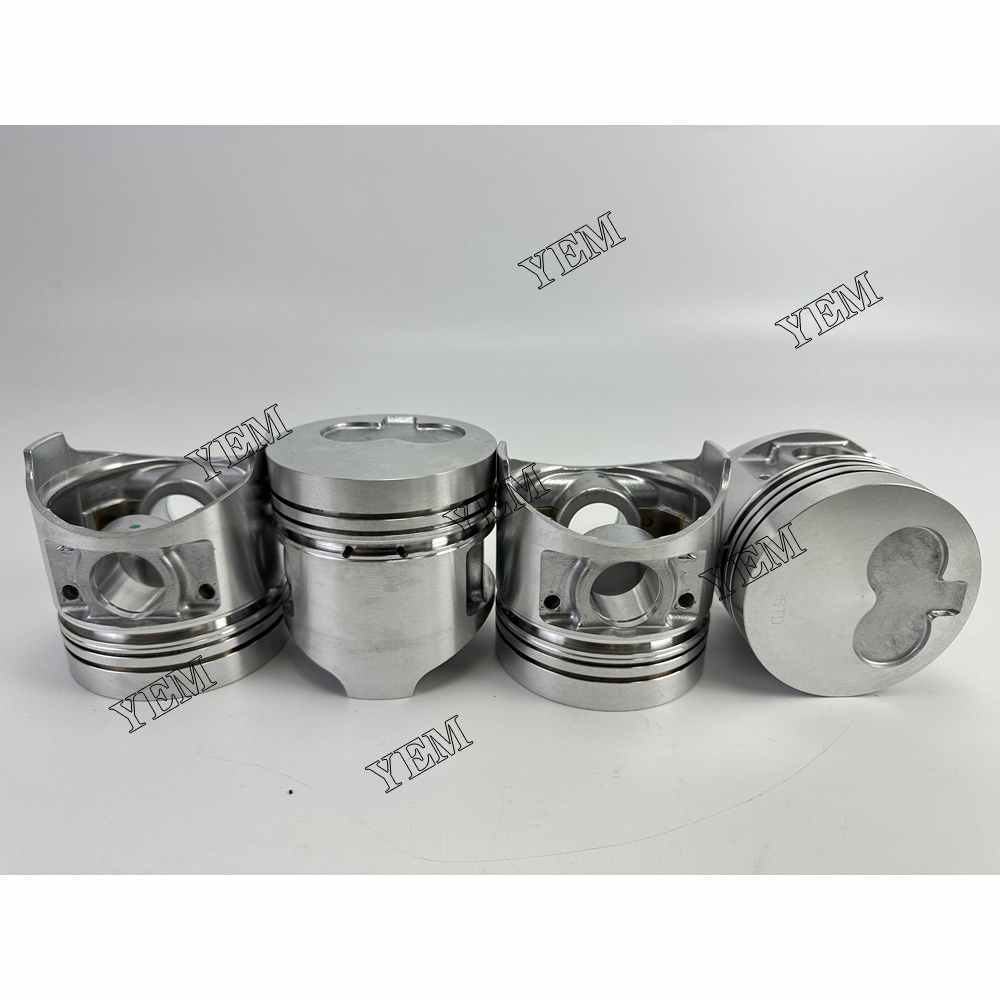 YEM Parts 4PCS For Shibaura Pistons STD N844 Engine Spare Parts ST450 ST460 Tractor For Shibaura