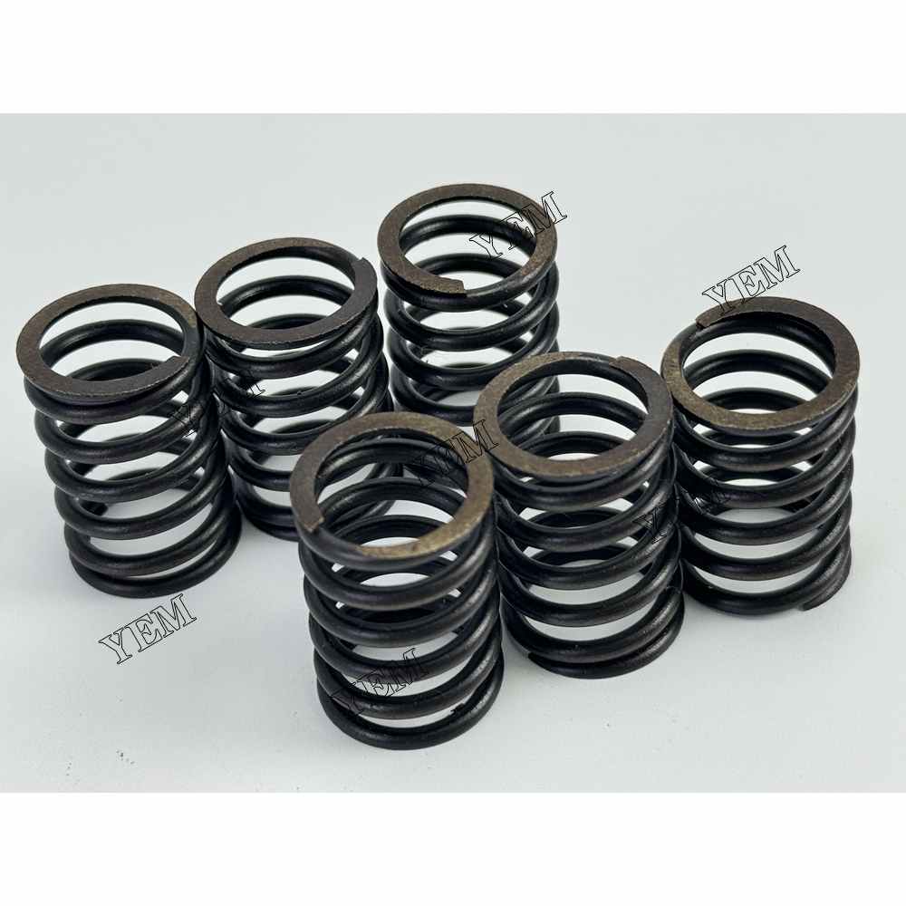 YEM Parts 6PCS For Yanmar Valve Spring 3TNE68 Engine Spare Parts 4010 AC-16 tractor