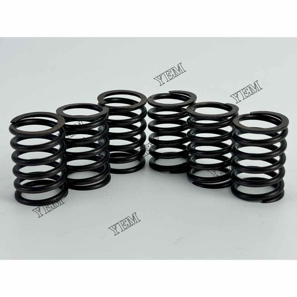 YEM Parts 6PCS For Yanmar Valve Spring 3TNE68 Engine Spare Parts 4010 AC-16 tractor For Yanmar
