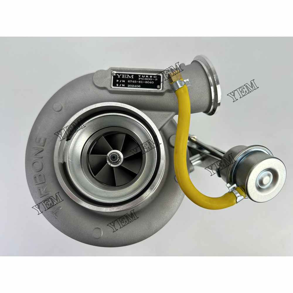 YEM Parts high quality PC300-8 Turbocharger 6745-81-8040 For Komatsu PC300-8 Engine For Komatsu
