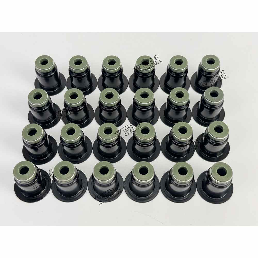 YEM Parts 24 PC For Cummins Valve Oil Seal N14 Engine Komatsu PC600LC-6 excavator
