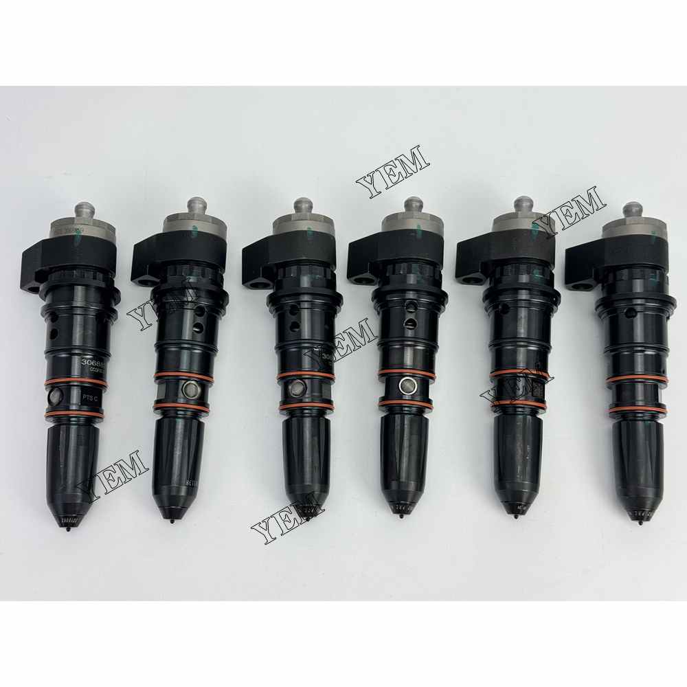 YEM Parts 6PCS Part Number 3068825 Fuel Injector For Cummins NT855 Engine For Cummins