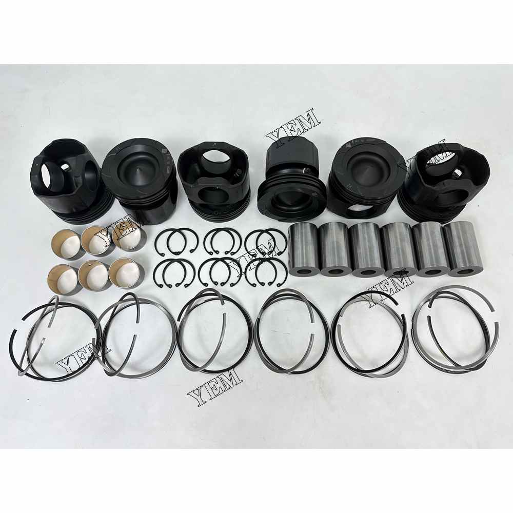 YEM Parts For Cummins Piston and Ring set QSG12 Engine Spare Parts