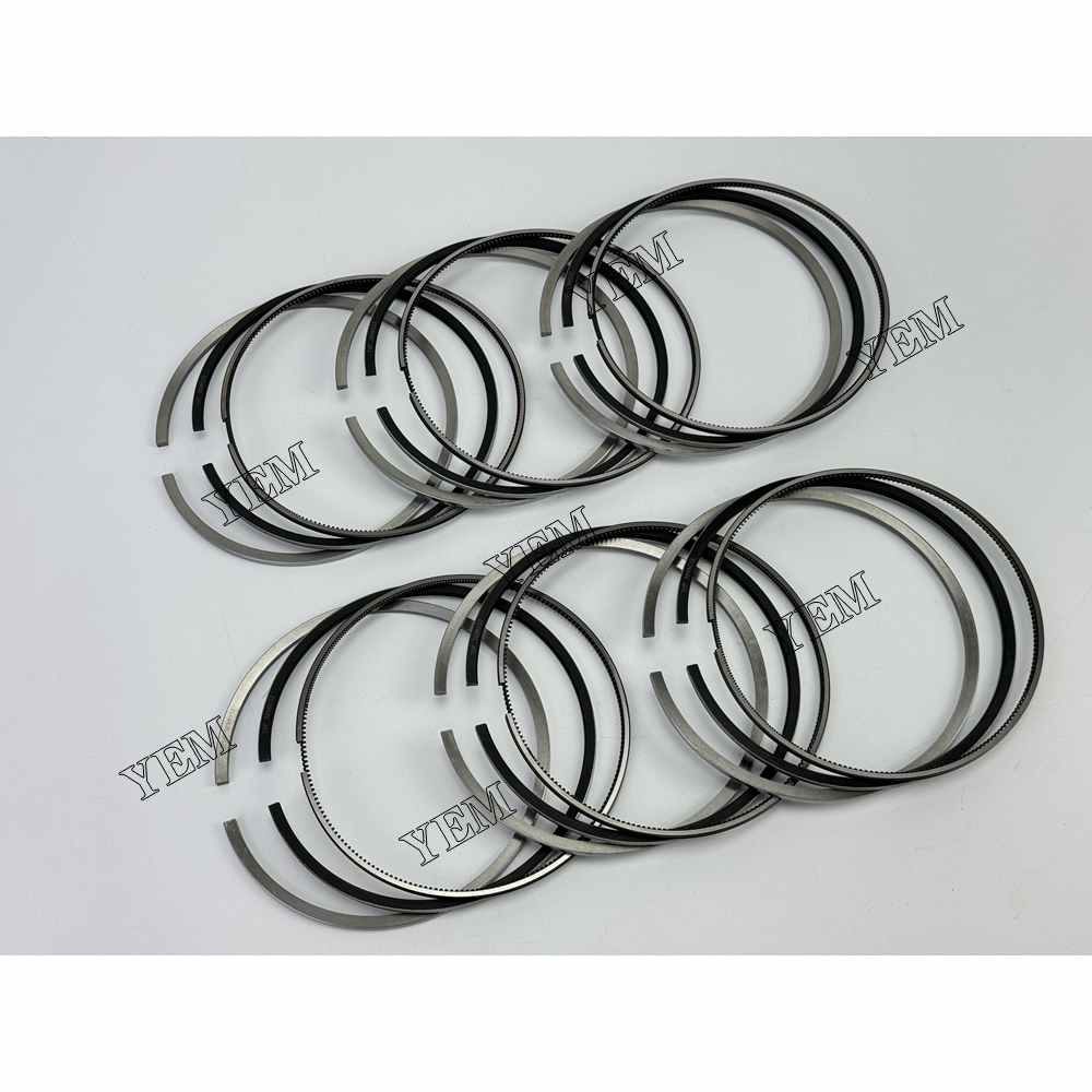 YEM Parts 6PCS 3698032 3698033 3698036 Piston Ring STD Size For Cummins QSG12 Engine For Cummins