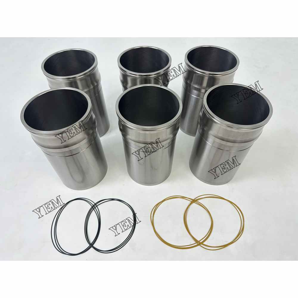 YEM Parts 6PCS 3697684+3697683 3696801 Cylinder Liner Sleeve For Cummins QSG12 Engine