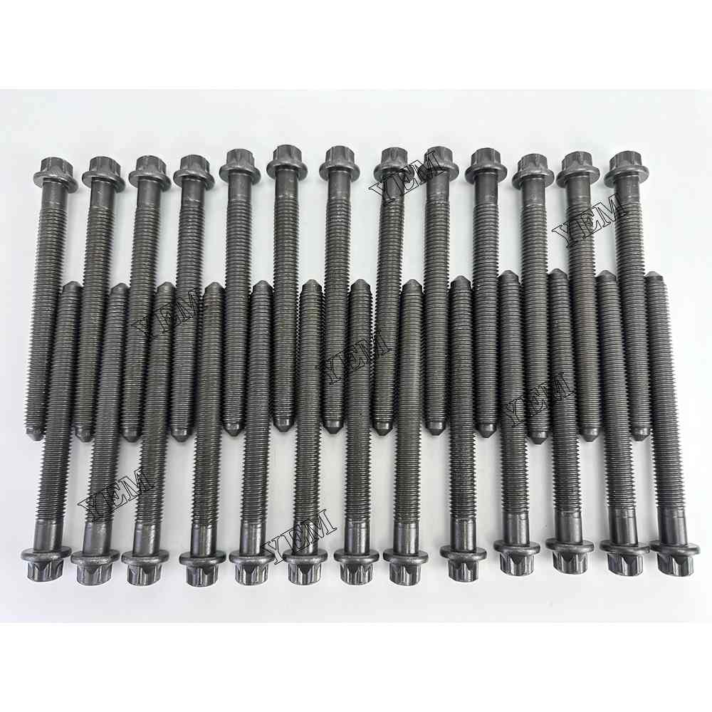 YEM Parts 26 PC For Volvo Head Bolt Set D7E Engine Spare Parts EC240CL excavator