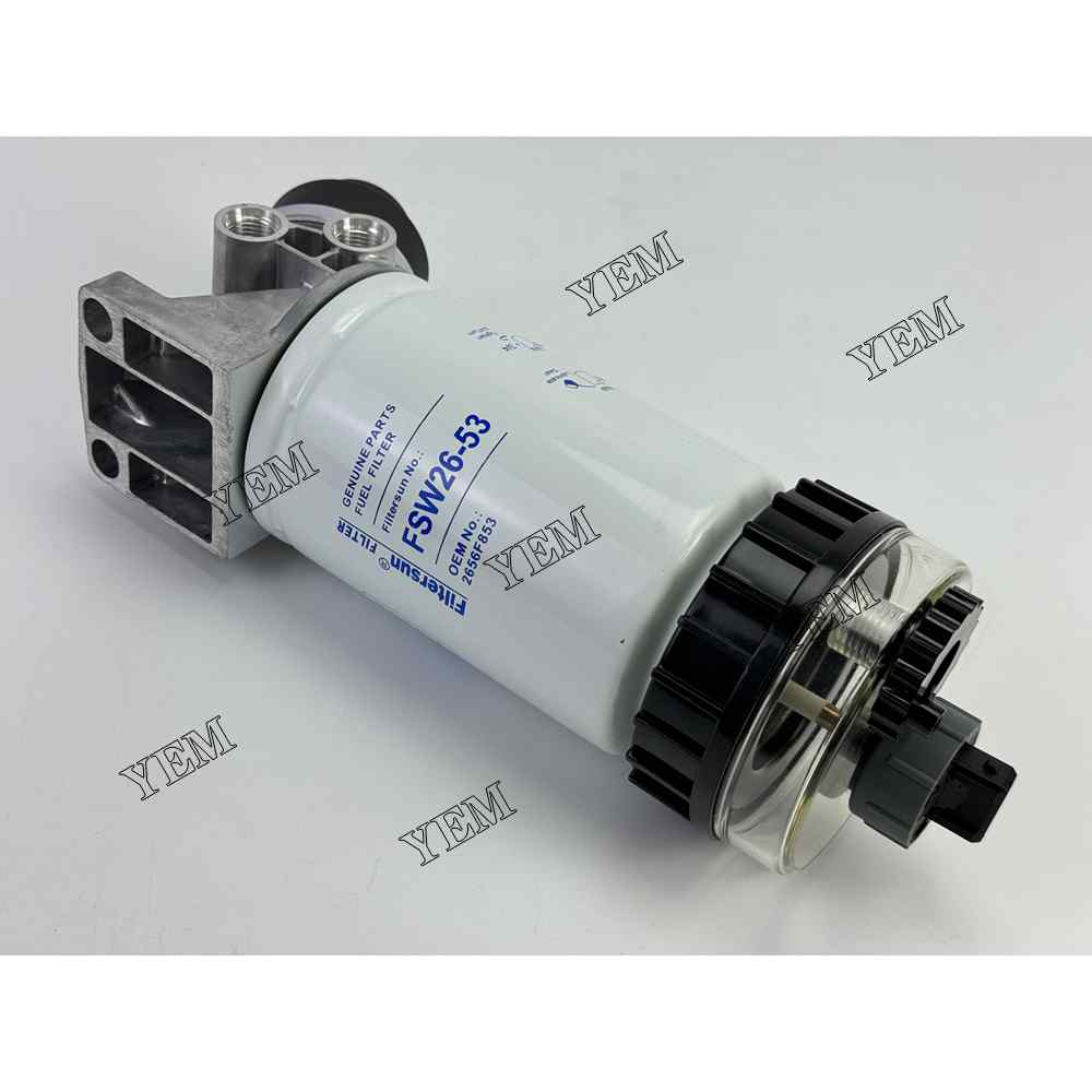 YEM Parts 318-8064 2656F853 Fuel Filter Assembly for Caterpillar C6.6 Fit Pipe Layer For Caterpillar