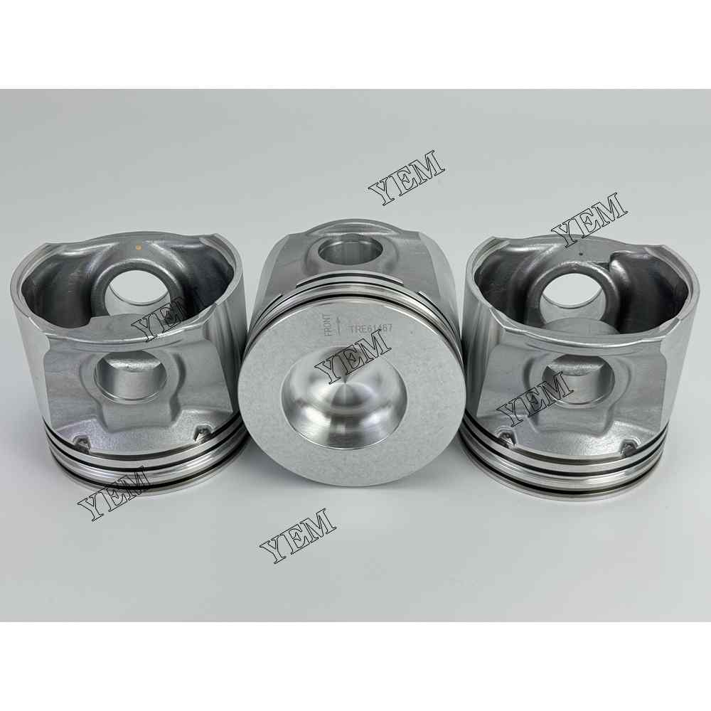 YEM Parts 3PCS Part Number RE61467 Pistons STD For John Deere 3029 Engine