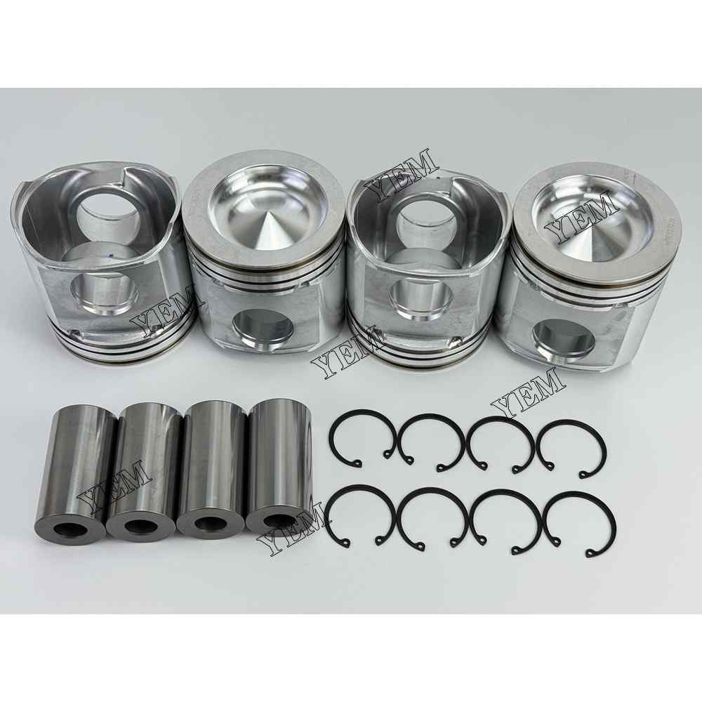 YEM Parts 4PCS Part Number RE527039 Pistons STD For John Deere 4045 Engine