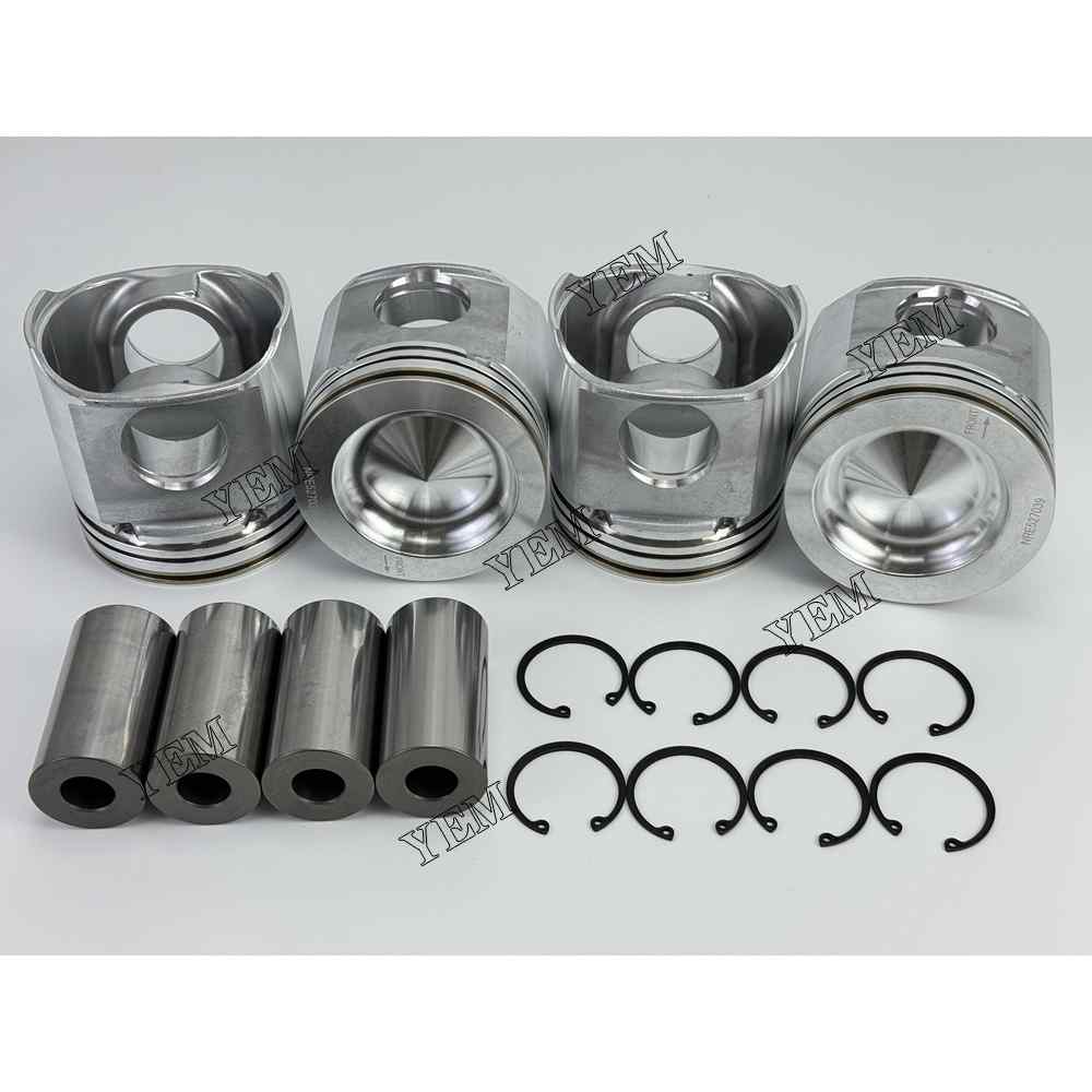 YEM Parts 4PCS Part Number RE527039 Pistons STD For John Deere 4045 Engine For John Deere