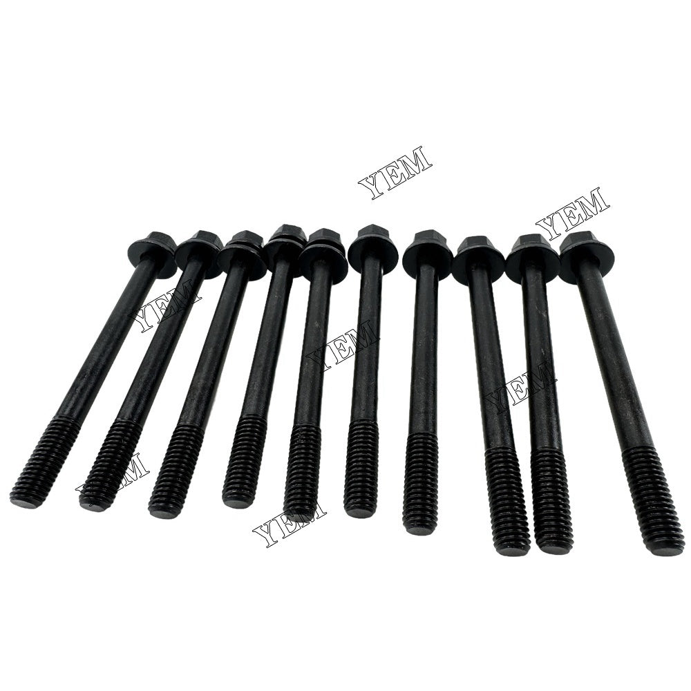 YEM Parts For Nissan Head Bolt Set H25 Engine Komatsu FG 25 HT-16 R LPG forklift For Nissan