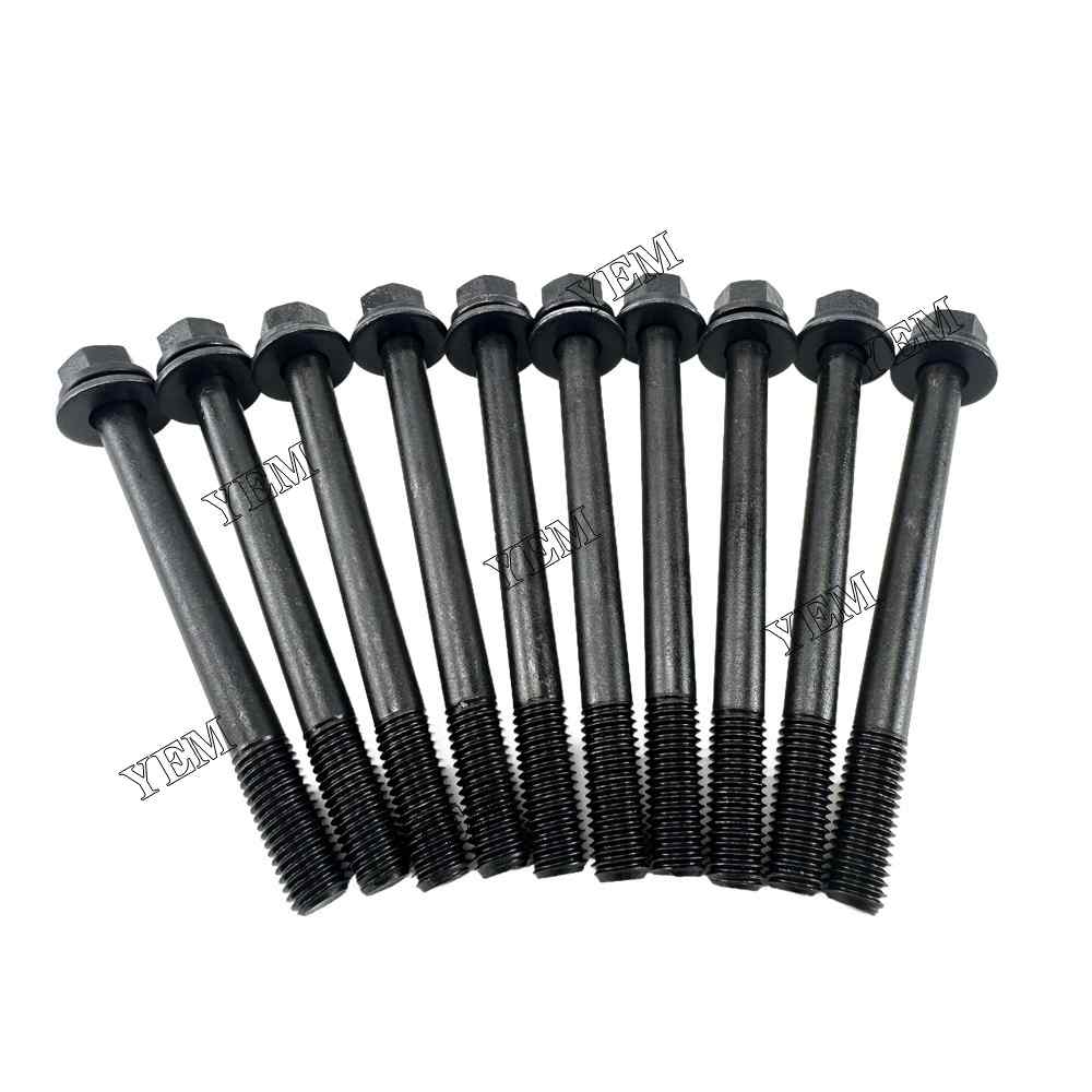 YEM Parts For Nissan Head Bolt Set H25 Engine Komatsu FG 25 HT-16 R LPG forklift For Nissan