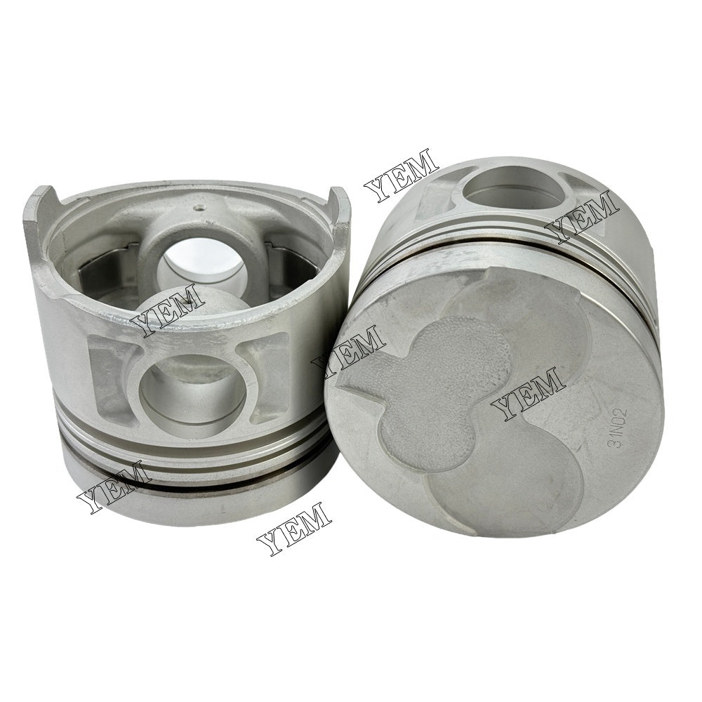 YEM Parts 4PCS For Nissan Pistons STD TD27 Engine FJ 02 A 25 U diesel forklift For Nissan
