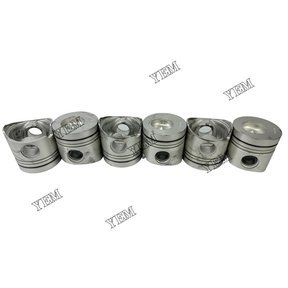 YEM Parts ME045060 Pistons STD For Mitsubishi 6D16 Engine Hidromek HMK 300 LC excavator For Mitsubishi