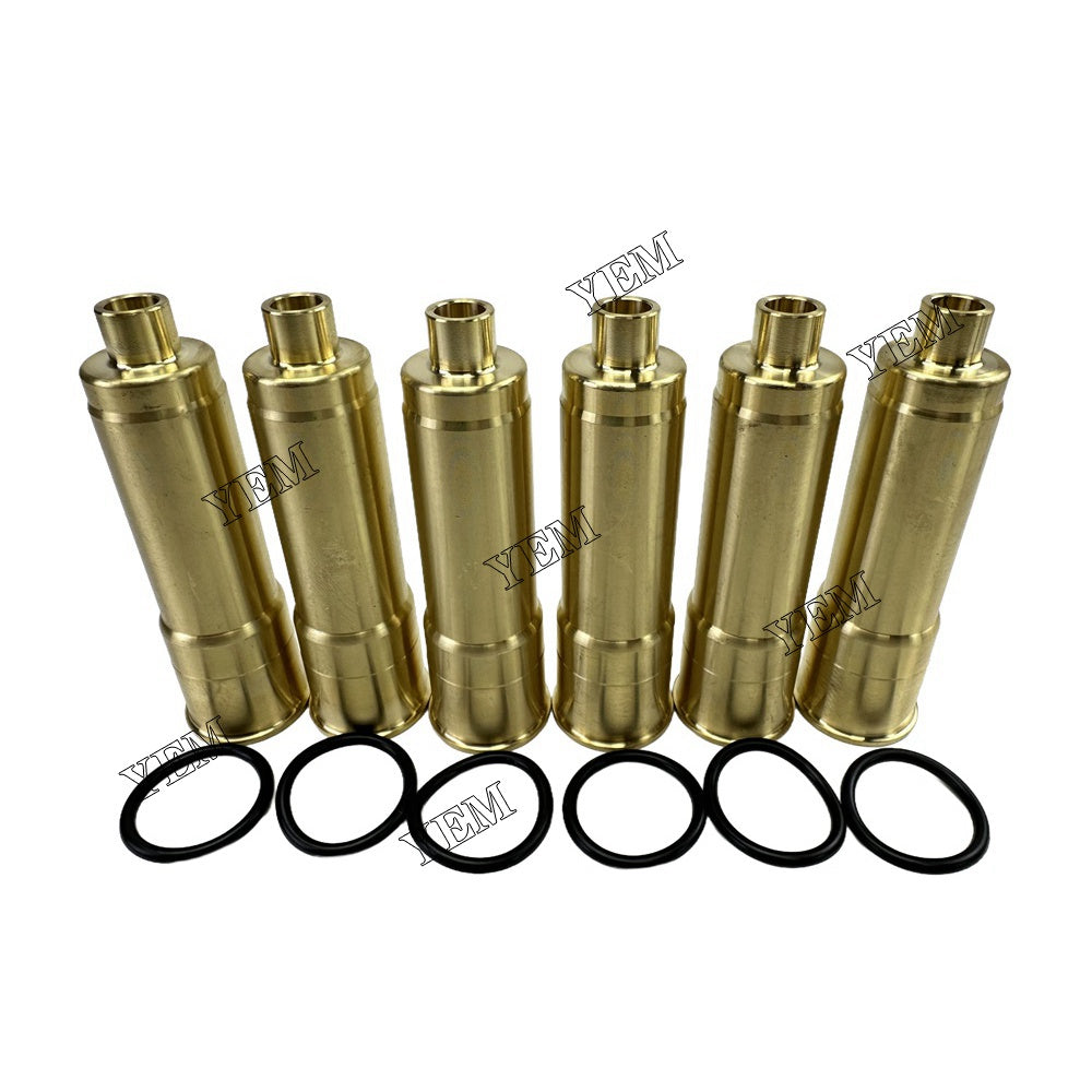YEM Parts 6PCS For Mitsubishi Fuel Injector Nozzle sleeve 6D22 Engine Spare Parts