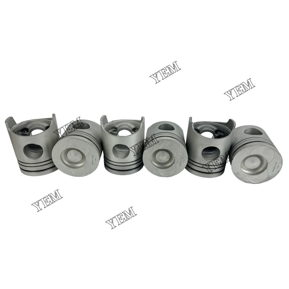 YEM Parts Part Number 23411-83005 Pistons STD For Mitsubishi D6AC Engine