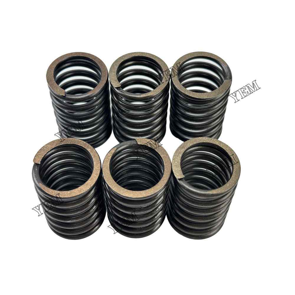 YEM Parts 6PCS For Mitsubishi Valve Spring K3E Engine Spare Parts Moffett M 1601 SM For Mitsubishi