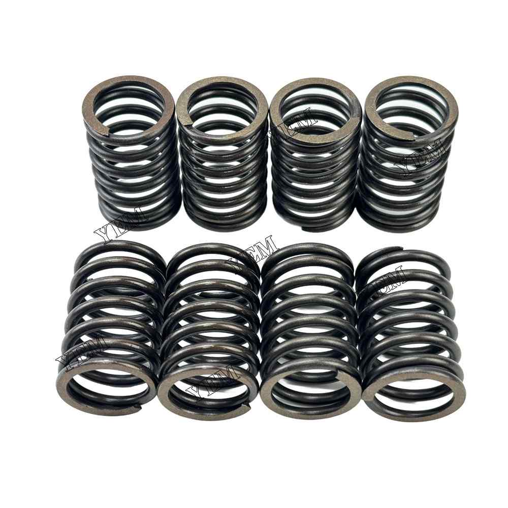 YEM Parts 8PCS For Mitsubishi Valve Spring K4E MT23D Tractor N260 N350 Excavator